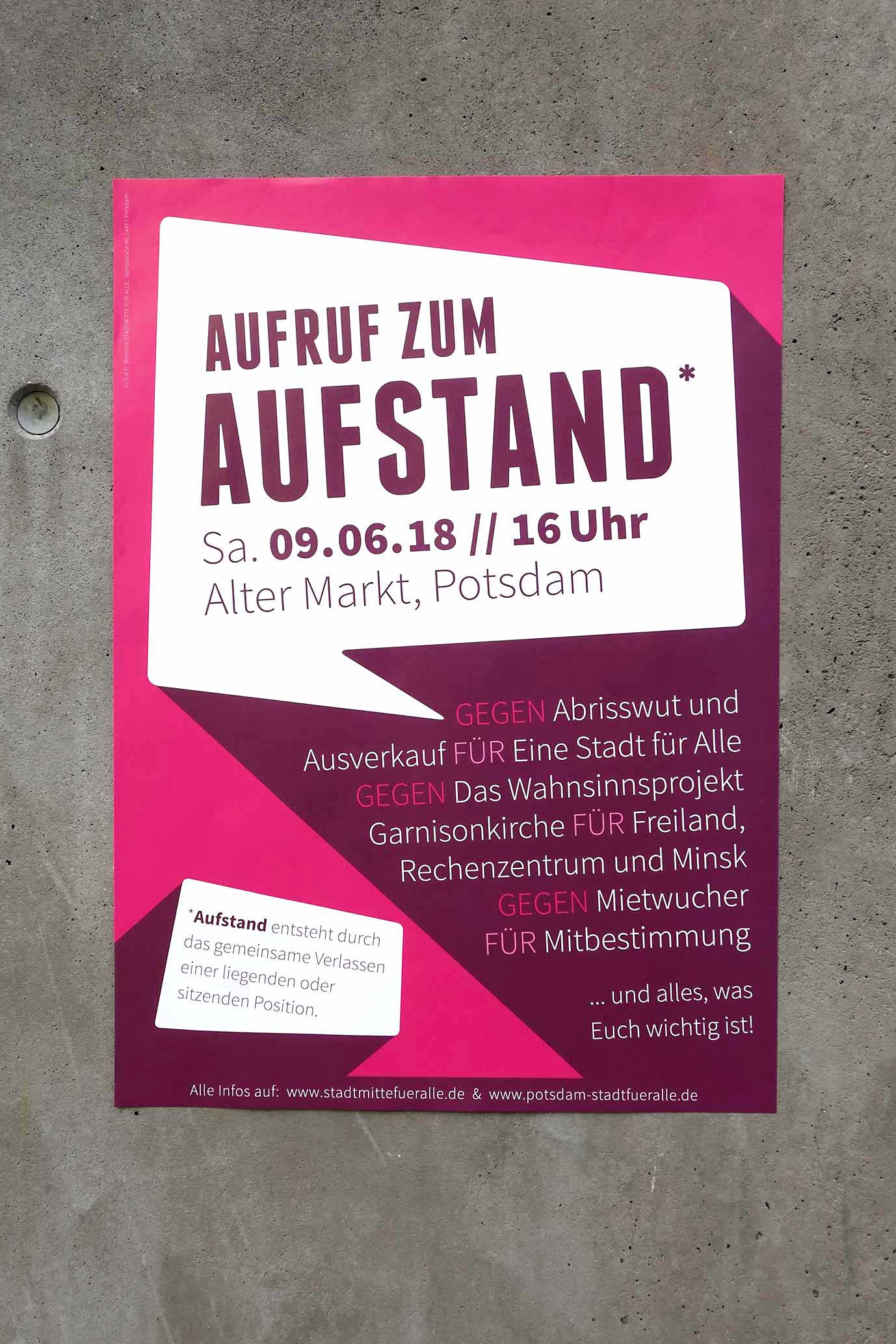Plakate Aufstand